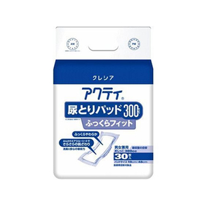 クレシア アクティ 尿とりパッド 300 ふっくらフィット 30枚 FCR6743-イメージ1