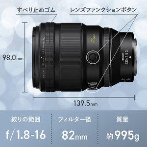 ニコン 単焦点レンズ NIKKOR Z NZ135F1.8-イメージ6