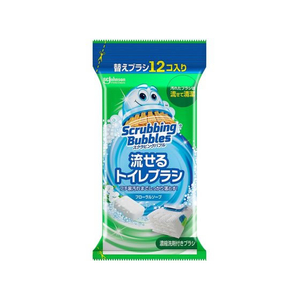 ジョンソン 流せるトイレブラシ フローラルソープ 替え 12個 FCV3948-イメージ1