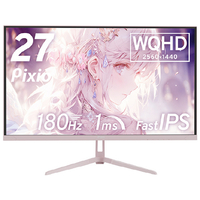 Hamee 27型ゲーミング液晶ディスプレイ Pixio パステルピンク PX278WAVEK-PW