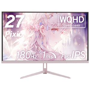 Hamee 27型ゲーミング液晶ディスプレイ Pixio パステルピンク PX278WAVEK-PW-イメージ1