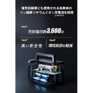 AVIOT ポータブル電源 300W PS-F300-NV-イメージ8