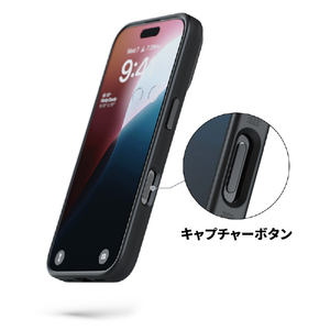 miak iPhone 16用レンズガード一体型MagSafe対応クリアケース スモーキークリア MA27200I16-イメージ15