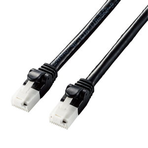 エレコム Cat6A LANケーブル(3．0m) ブラック LD-GPAT/BK30-イメージ1