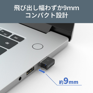 バッファロー 11ac/n/a/g/b 866Mbps USB2．0 無線LAN子機 ブラック WI-U2-866DM-イメージ5