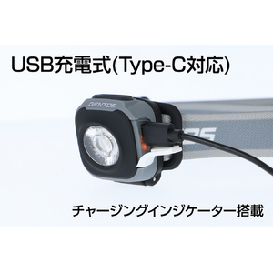 ジェントス コンパクトヘッドライト ウィンターグレー CP-360RWG-イメージ4