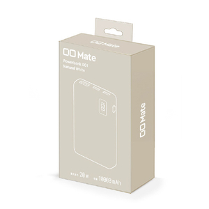 CIO Mate Powerbank 001(10000mAh) ナチュラルホワイト MATE-PB001-NWH-イメージ1