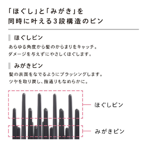 MTG ReFa AILE BRUSH マットブラック RS-BC-03A-イメージ4