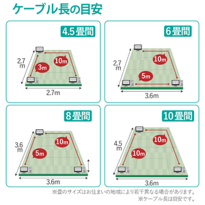 エレコム Cat6A LANケーブル(10．0m) ブラック LD-GPAY/BK10-イメージ7