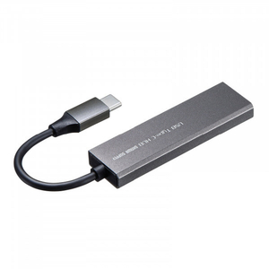 サンワサプライ USB Type-C 2ポートスリムハブ シルバー USB-3TCH24SN-イメージ10