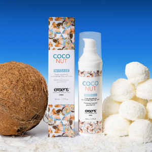 アジュマ exsens マッサージオイル COCONUT(50ml) ホワイト ｴｸｾﾝｽﾏﾂｻ-ｼﾞｵｲﾙｺｺﾅﾂﾂ-イメージ2