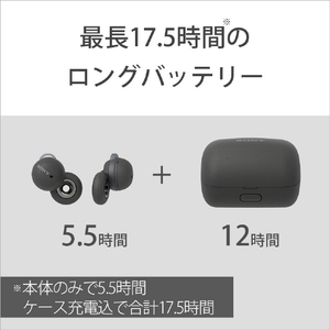 SONY 完全ワイヤレスイヤフォン LinkBuds グレー WF-L900H-イメージ4