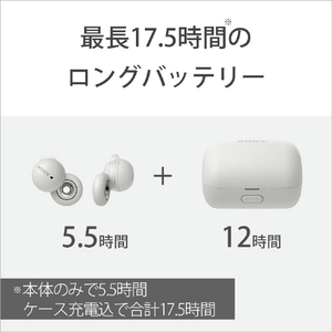 SONY 完全ワイヤレスイヤフォン LinkBuds ホワイト WF-L900W-イメージ4