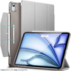 ESR iPad Air 11インチ M2(2024 第6世代) ・iPad Air 第5/4世代(2022/2020)用ケース M2Ascend Trifold Grey ESR590-イメージ1