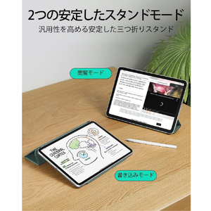 ESR iPad Air 11インチ M2用ケース ESR Rebound Magnetic Forest Green ESR578-イメージ7