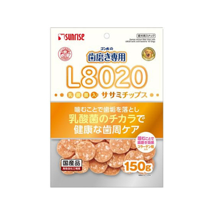 マルカン ゴン太の歯磨き専用 L8020 ササミチップス 150g FCS2354-SHG-055-イメージ1