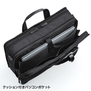 サンワサプライ エグゼクティブビジネスバッグPRO(大型ダブル) BAG-EXE12N-イメージ7