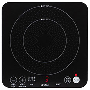 ドリテック 卓上IH調理器 DI-217BK-イメージ1