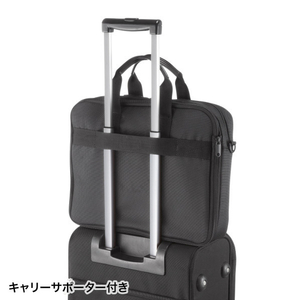 サンワサプライ 14インチワイド用マチ拡張PCバッグ ブラック BAG-W3BK-イメージ9