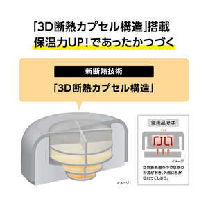 象印 ステンレスフードジャー(0．4L) アイスグレー SW-KA40-HL-イメージ3