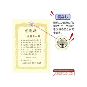 タカ印 OA賞状用紙 雲なし クリーム A3判 横 100枚 FC457RL-10-1488-イメージ5