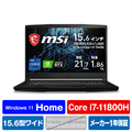 MSI ノートパソコン ブラック GF63-11UC-062JP