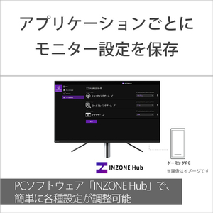 SONY 27型ゲーミングモニター INZONE M3 ホワイト SDM-F27M30-イメージ14