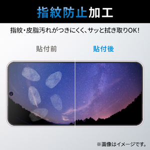 エレコム Galaxy S23用フィルム 衝撃吸収 指紋防止 高透明 PM-G231FLFPAGN-イメージ4