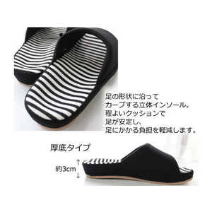 ストロング comfort スリッパ Msize black F356875-10-4-412-08-イメージ2