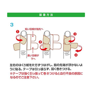 ミノウラ カサハラ式 指先へバテープ (15枚入) FCT6541-イメージ3