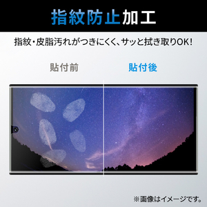 エレコム Galaxy S23 Ultra用フィルム 指紋防止 反射防止 PM-G232FLF-イメージ3