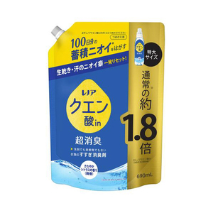 P＆G レノア クエン酸in超消臭 さわやかシトラス(微香) 付け替え 特大 690ml ﾚﾉｱｸｴﾝｻﾝｼﾄﾗｽｶｴSL690ML-イメージ1