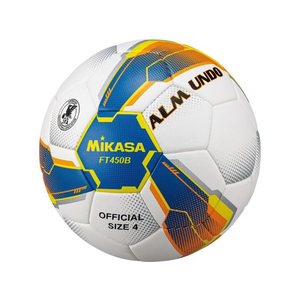 ミカサ サッカー 4号 検定球 貼り ALMUNDO 青／黄 FC646RV-FT450B-BLY-イメージ1