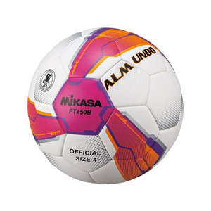 ミカサ サッカー 4号 検定球 貼り ALMUNDO ピンク FC647RV-FT450B-PV-イメージ1