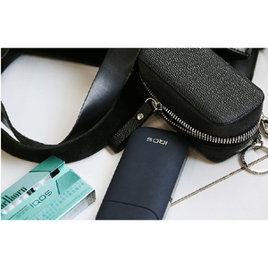 HANSMARE iQOS LEATHER CASE ブラック HAN9235-イメージ5