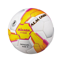 ミカサ サッカー 4号 検定球 貼り ALMUNDO黄／ピンク FC648RV-FT450B-YP