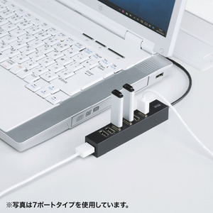 サンワサプライ USB2．0ハブ(10ポート) ブラック USB-2H1001BKN-イメージ6