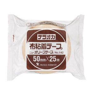 寺岡 布粘着テープ ニューオリーブテープ 50mm×25m 30巻 1箱(30巻) F826632-NO.142-イメージ1