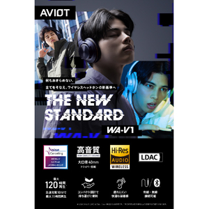 AVIOT ヘッドフォン ブラック WA-V1-BK-イメージ6