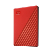 WESTERN DIGITAL 外付けHDD[2TB /ポータブル型] My Passport レッド WDBYVG0020BRD-JES1