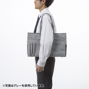 サンワサプライ ミーティングバッグ(15．6インチワイド対応) ブラック BAG-TW7BK-イメージ8