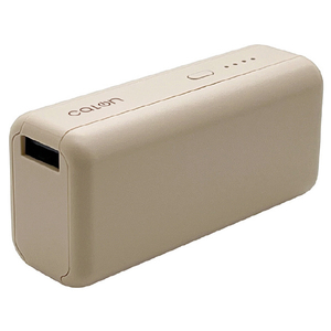 ラスタバナナ PD20W対応 Type-C1ポート/USB1ポート モバイルバッテリー+Type-Cケーブル 30cm 5000mAh calon トープ RLI050C20W01TA-イメージ1