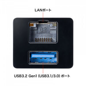 サンワサプライ USB Type-Cハブ付き ギガビットLANアダプタ ブラック USB-3TCH33BK-イメージ4