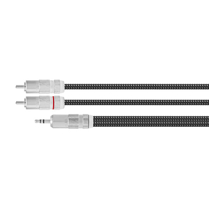 オヤイデ ステレオ3．5mmミニプラグ→RCA(L/R)分岐ケーブル 1．3m HPSC-35R/1.3-イメージ2