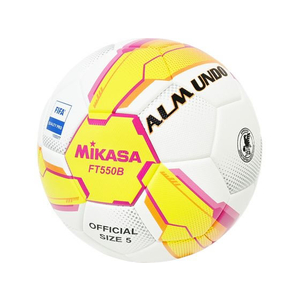 ミカサ サッカー 5号 検定球 貼り ALMUNDO黄／ピンク FC655RV-FT550B-YP-イメージ1