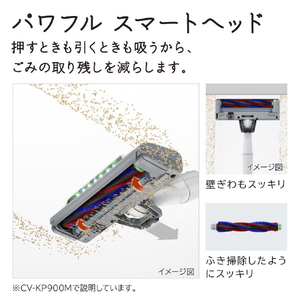 日立 紙パック式パワーブラシ かるパック ライトゴールド CV-KP900M N-イメージ10