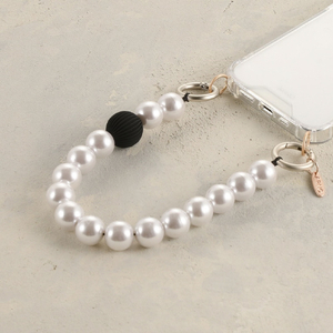 ARNO Beads Strap Black Point Pearl B02-STRAP-BP-イメージ1