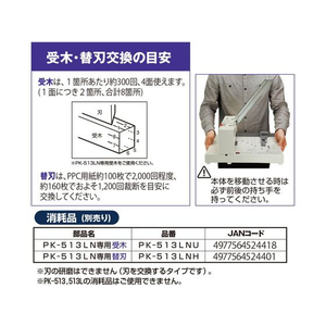 プラス かんたん替刃交換 断裁機 PK-513LN F881699-26309PK513LN-イメージ7