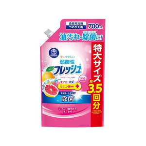 第一石鹸 キッチンクラブフレッシュ弱酸性ピンクグレープフルーツ替 700mL FC656NL-イメージ1