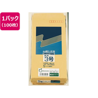 高春堂 封筒 長3 間伐材クラフト 85g 100枚 FCV3981-390-60